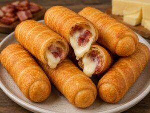 TEQUEÑOS BEICON Y QUESO